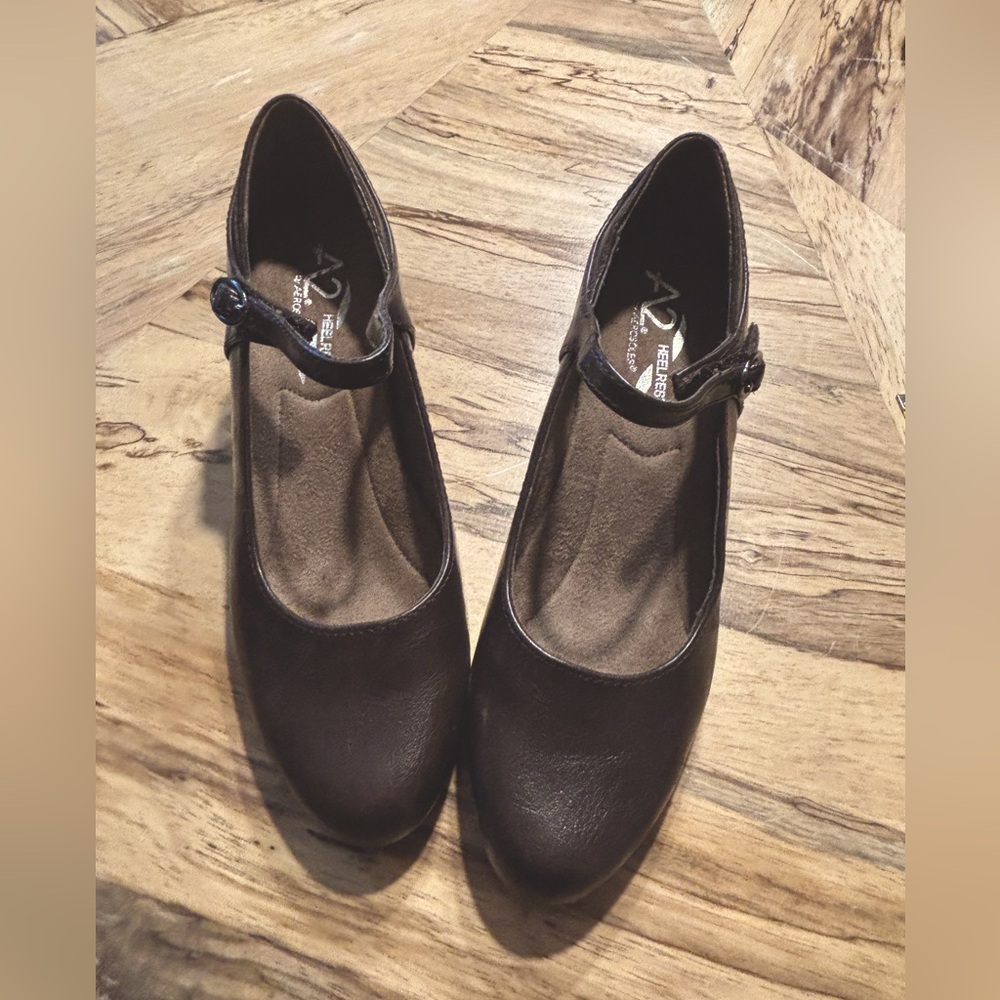 A2 By Aerosoles Brown Heeled Mary Janes
